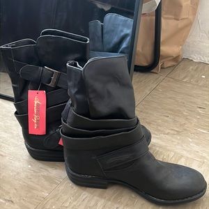 American Rag Aracale Combat Buckle Boots Size 7M